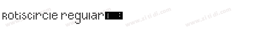 RotisCircle regular字体转换